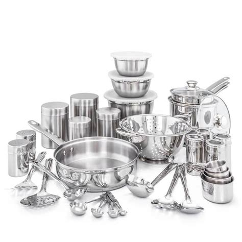 old dutch kitchen in a box stainless steel cookware set|Old Dutch 36.